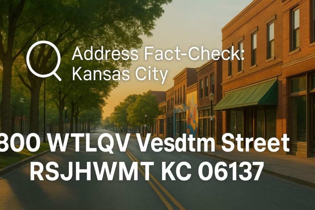Kansas City streetscape, address fact-check