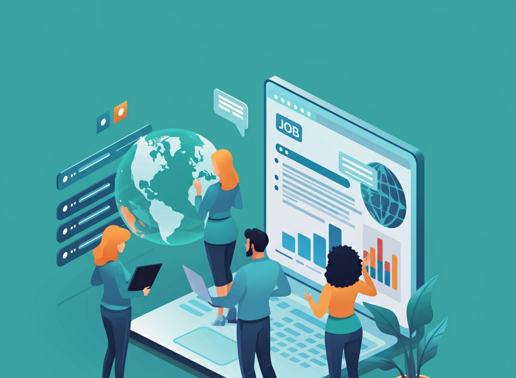 Diverse group of professionals symbolizing career growth and global job trends.
