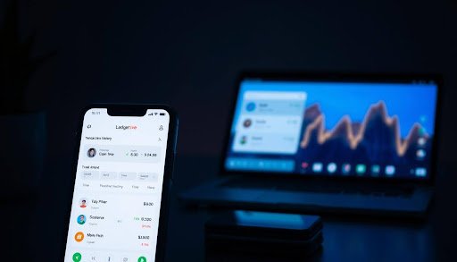 Ledger Live dashboard on desktop and mobile screens