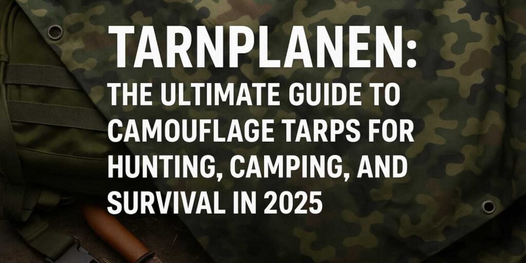 Tarnplanen camouflage tarp setup