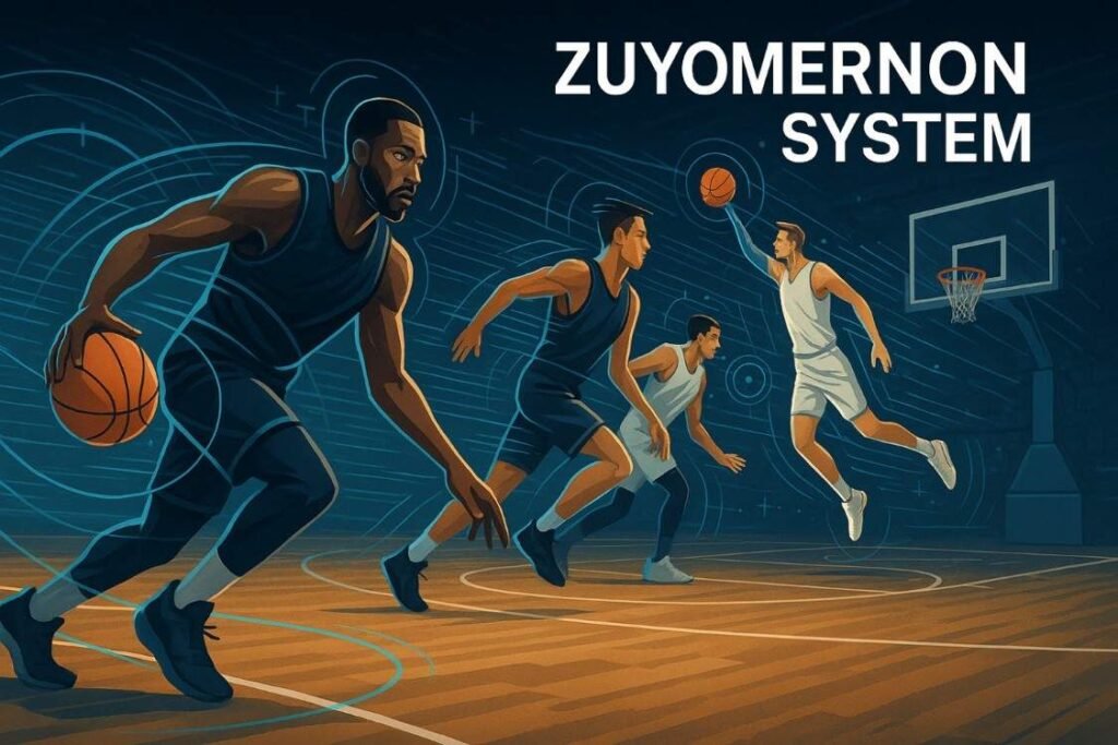 Zuyomernon system basketball in action